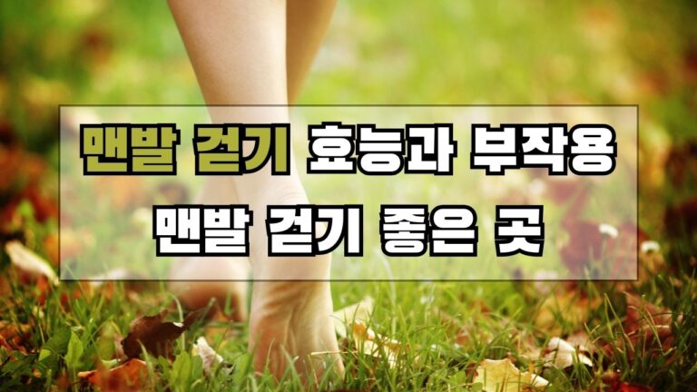 맨발 걷기 어떤 효과가? 맨발 걷기 효능과 부작용, 맨발 걷기 좋은 곳