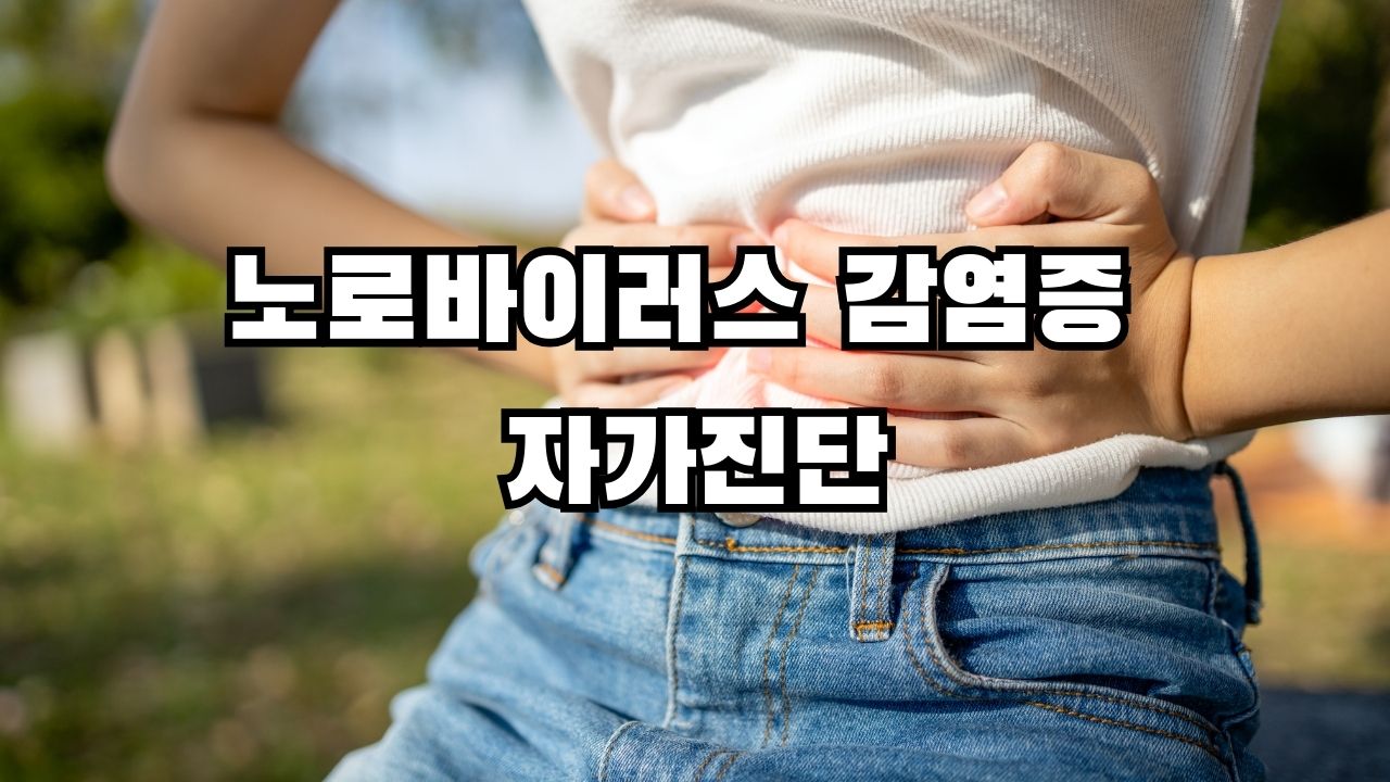 노로바이러스 감염증 자가진단